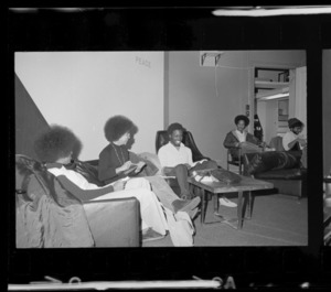 Photographs of students on campus, 1972 November 1