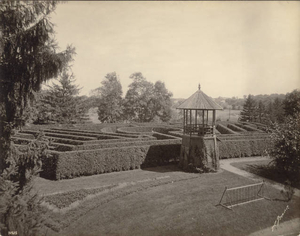 Maze and maze tower at Cedar Hill