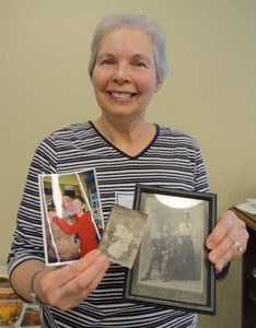 Carol Heurlin-Connors at the Milton Mass. Memories Road Show