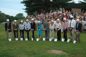 Breaking ground at the new high school