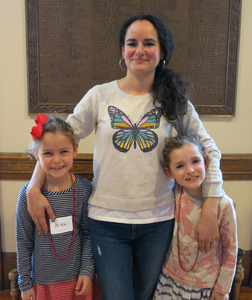 Catherine 'Cat' Carr, Nikki Carr and Lilly Carr at the Nahant Mass. Memories Road Show