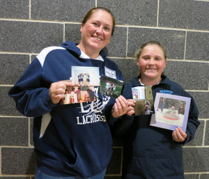 Stacy Benoit and Madison Benoit at the Wilmington Mass. Memories Road Show