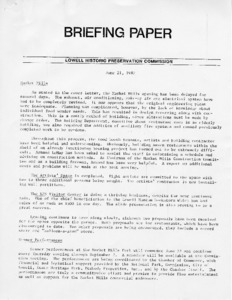 Briefing Paper, June 21, 1982