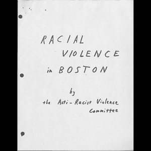 Racial violence in Boston.