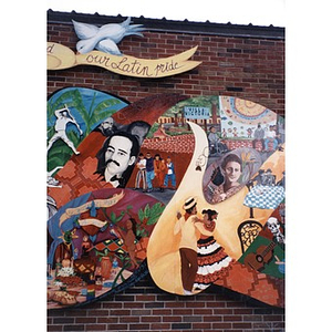 Detail of "On the Wall" mural.