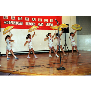 Performers at Labor Day Fair in Chinatown