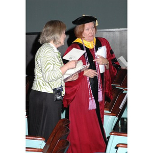 Patricia Kiladis before School of Nursing convocation