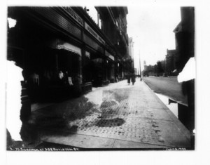 Sidewalk at 352 Boylston Street, Boston, Mass., June 6, 1920