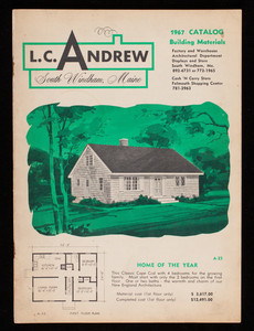 1967 catalog, building materials, L.C. Andrew, South Windham, Maine