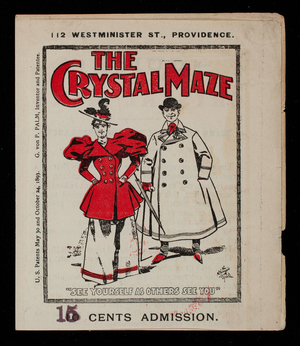 Leaflet, the Crystal Maze, 112 Westminister Street, Providence, Rhode Island