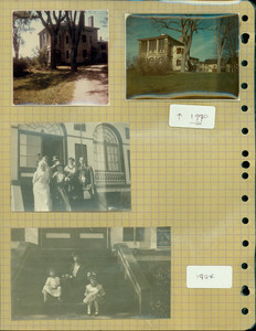 Tucker Family photograph album, exterior views and group portraits, page six, Wiscasset, Maine, 1924-1970