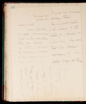 Thomas Lincoln Casey Letterbook (1888-1895), Thomas Lincoln Casey to [Henry L.] Abbot, December 24, 1889