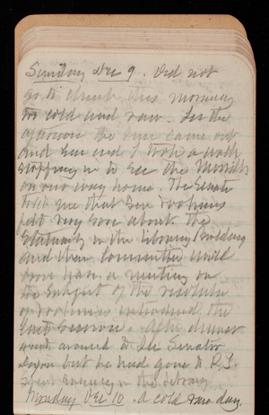 Thomas Lincoln Casey Notebook, November 1894-March 1895, 033, Saturday Dec 9