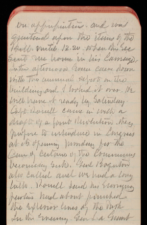 Thomas Lincoln Casey Notebook, October 1890-December 1890, 65, on opportunities and was