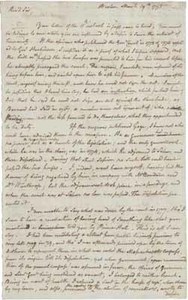 Letter from Samuel Dexter to Jeremy Belknap, 19 March 1795, with addenda, 23 March 1795