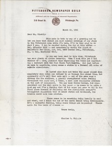 Letter from Charles L. Whipple to Mr. Winship