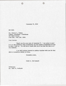 Letter from Mark H. McCormack to Marvin L. Olshan