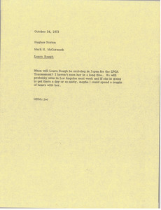 Memorandum from Mark H. McCormack to Hughes Norton