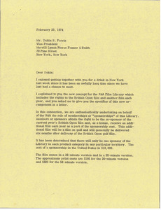 Letter from Mark H. McCormack to Dakin B. Ferris