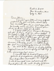 Letter from Charleane Hill to Gloria Xifaras Clark