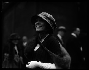 Mary Pickford, actress, in stylish hat and stole