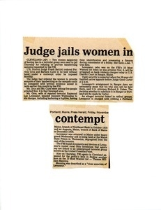 Judge jails women in contempt