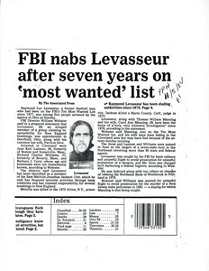 FBI nabs Levasseur after seven years on 'most wanted' list