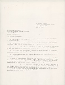 Letter from Graham Sharman and Kenneth A. Owen to Leonora Baumgarten