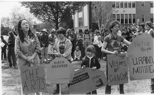 Antinuclear protesters from Women for Survival and the American Friends Service Committee Western Massachusetts