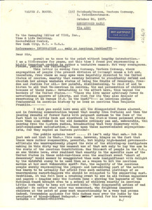 Letter from Walter J. Bogus to managing editor of Time, Inc.