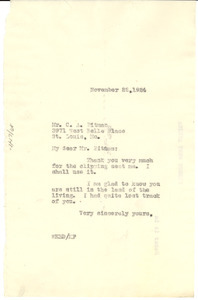 Letter from W. E. B. Du Bois to C. A. Pitman