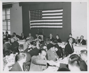 Luncheon at the 1957 Thumbs Up Award event