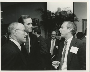 Vice president George Bush with Jeremiah Milbank, Jr. and Jeremiah M. Bogert