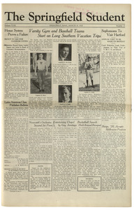 The Springfield Student (vol. 18, no. 21) March 16, 1928