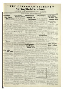 The Springfield Student (vol. 28, no. 26) March 9, 1938