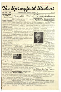 The Springfield Student (vol. 32, no. 09) October 1, 1941