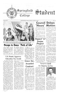 The Springfield Student (vol. 54, no. 22) April, 28 1967