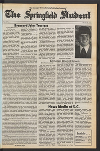 The Springfield Student (vol. 95, no. 18) Mar. 25, 1982