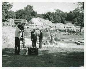 President Locklin and Gulick Hall Construction, 1968
