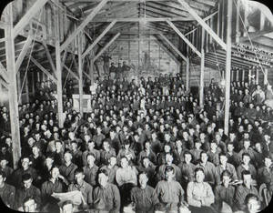 Crowd at YMCA (c. 1916-1918)