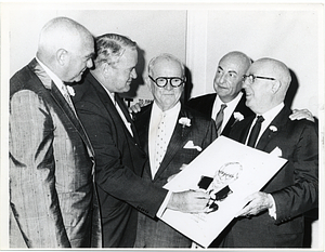 Harry J. Blake and four unidentified men