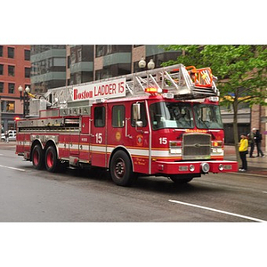 Fire truck at "One Run" event in Boston (May 2013)