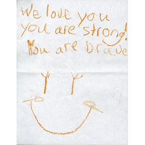 "You are strong. You are brave." (Letter to Boston Medical Center)
