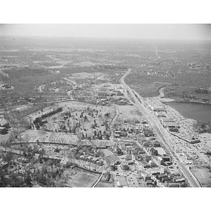 Suburban residential and industrial area, Leatherbee Company, unidentified