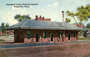 Wakefield Centre Railroad Station, Wakefield, Mass.