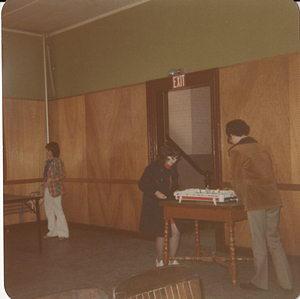 Members of Portuguese American Youth Group playing a game