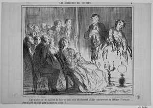 Une maîtresse de maison du marais qui a tenu absolument à faire concurrence au théâtre Français...... rien n'a été négligé pour la mise en scène!.....