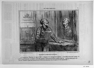 TOUJOURS LE LIVRE DE Mr. FLOURENS. - Ce monsieur Flourens est dans le vrai..... et de plus il a le courage de son opinion.... j'avais déjà remarqué comme lui, que le visage de l'homme ne commence à prendre un aspect réellement viril qu'à soixante huit ans..... mais je n'osais pas le dire..... pour me compléter et pour me donner un air de force, dès demain je laisserai pousser mes moustaches!.....