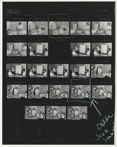 Contact Sheet of photographs on the Occupational Therapy program at Springfield College