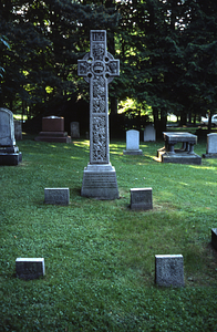Gravestone of Amos Lawrence Hopkins and Maria-Theresa Burnham Dodge Hopkins. Williams College Cemetery.